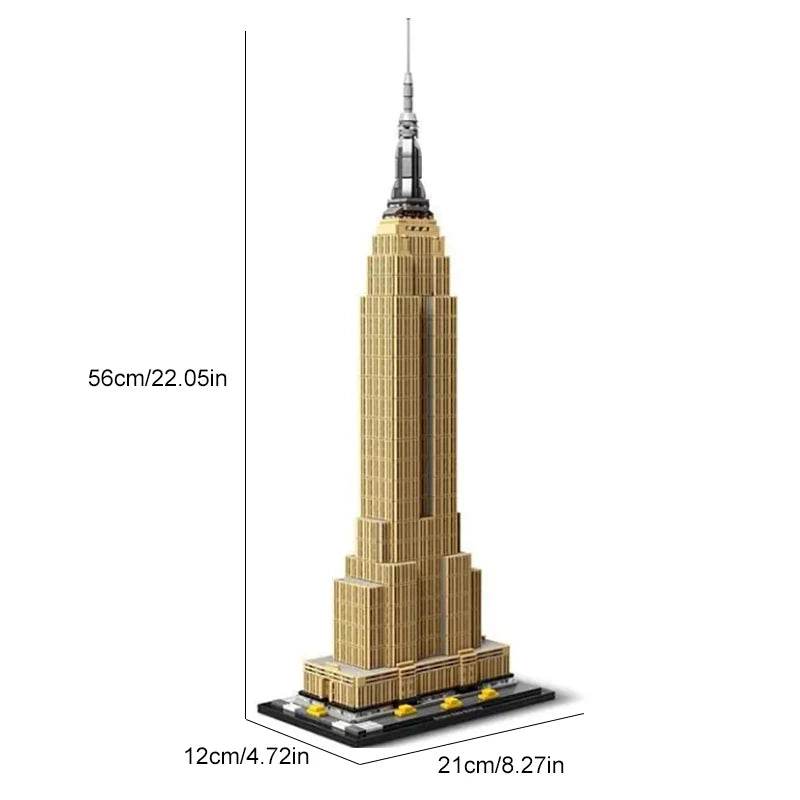 1767PCS MOC Empire State Building 1:800 Scale Model Kit - ToylandEU