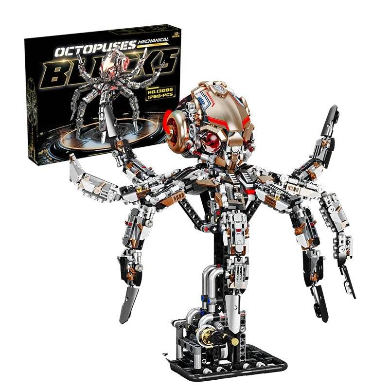 1768PCS Mechanical Octopus Building Blocks Model DIY Toys - ToylandEU