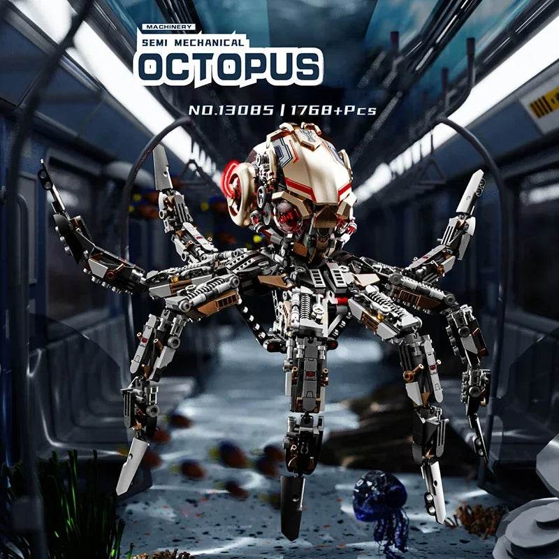 1768PCS Mechanical Octopus Building Blocks Model DIY Toys - ToylandEU