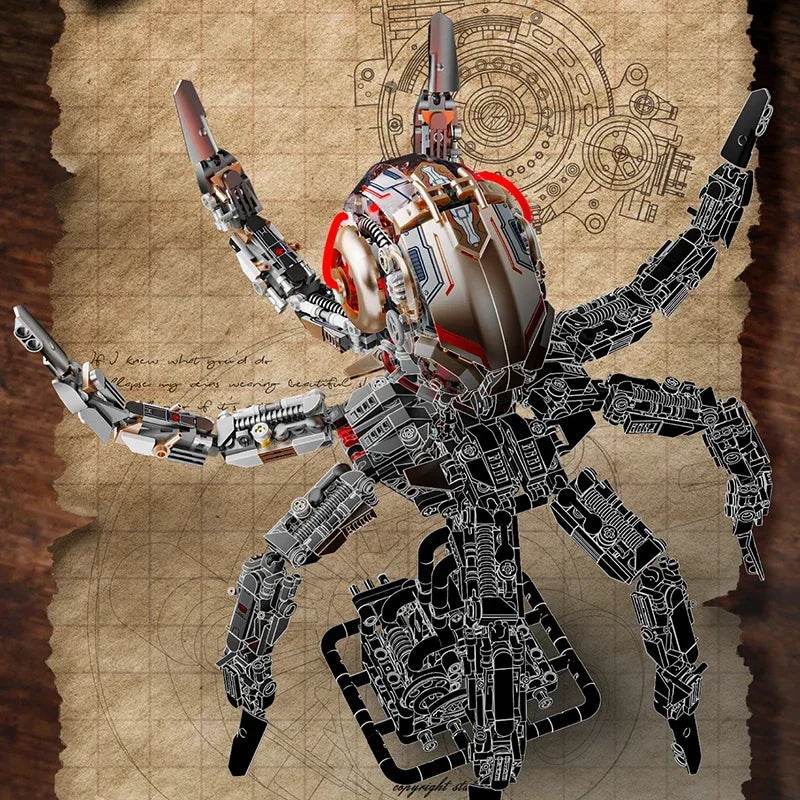 1768PCS Mechanical Octopus Building Blocks Model DIY Toys - ToylandEU