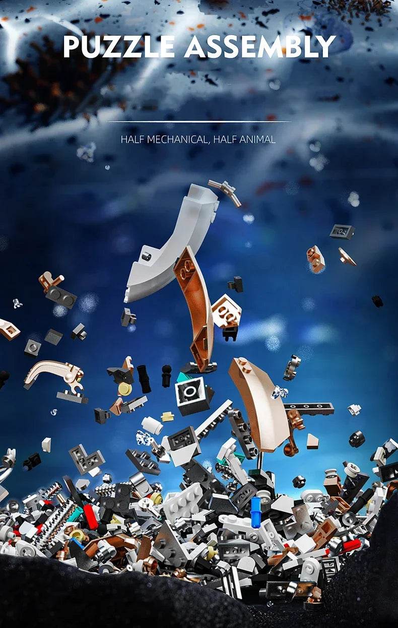 1768PCS Mechanical Octopus Building Blocks Model DIY Toys - ToylandEU