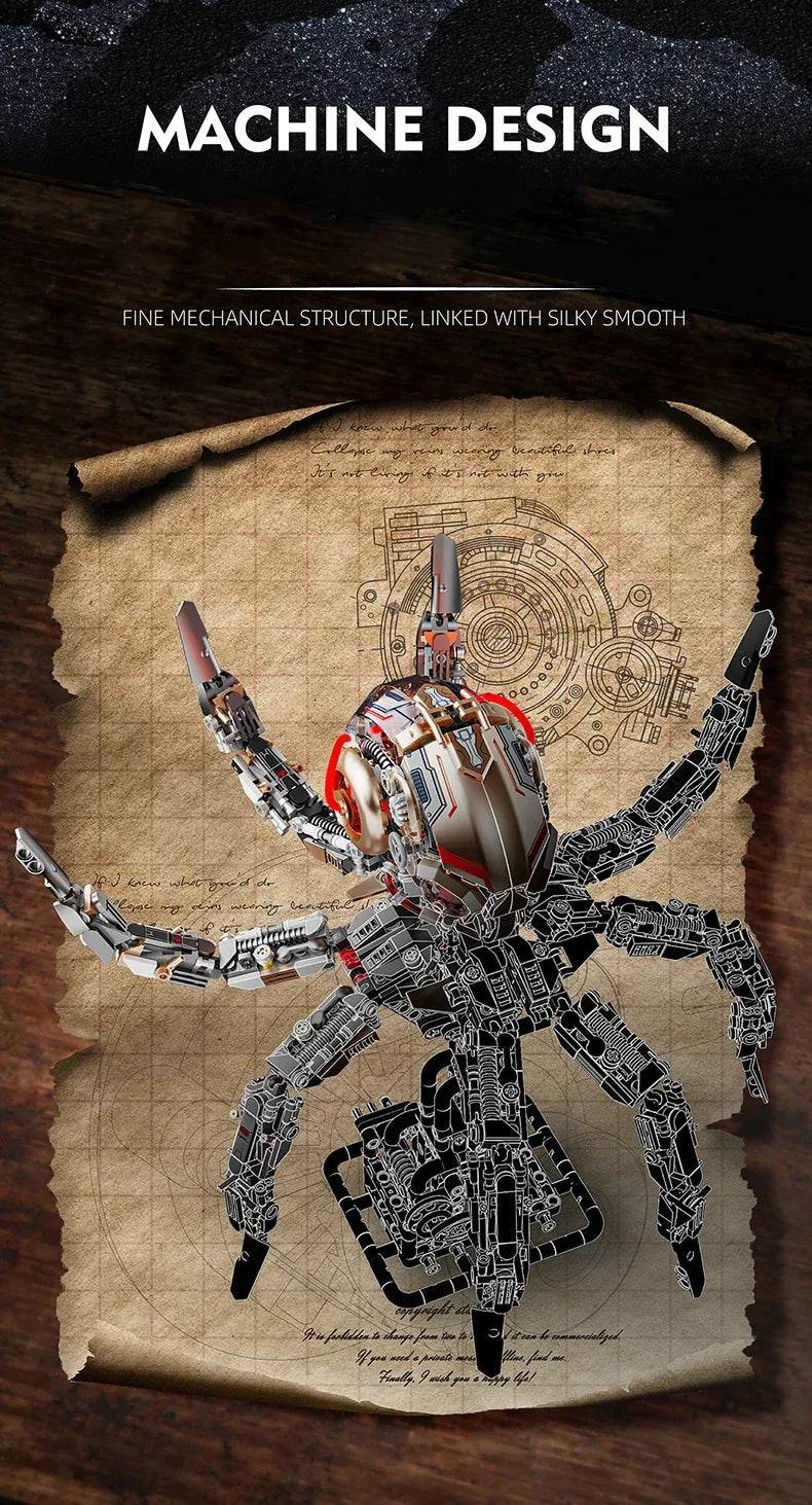 1768PCS Mechanical Octopus Building Blocks Model DIY Toys - ToylandEU