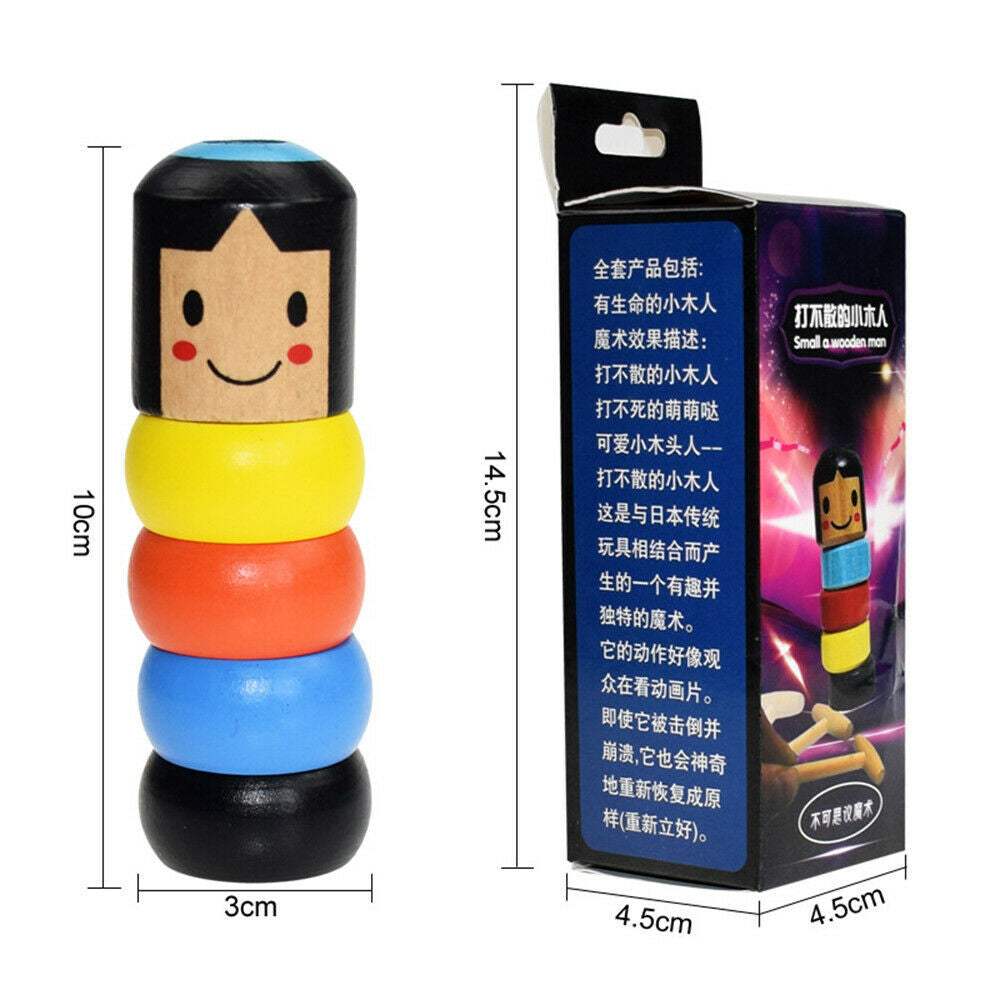 Immortal Daruma Toy | Self-Rebuilding Wooden Puzzle