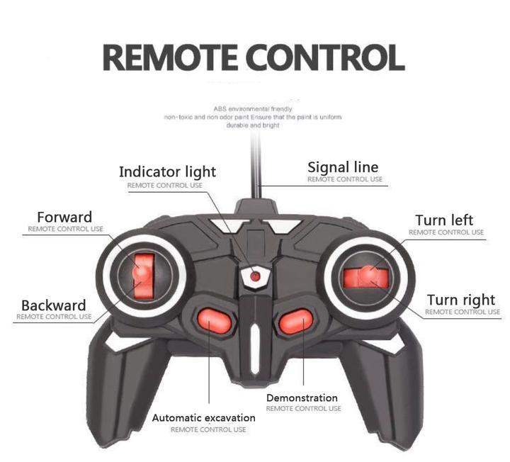 Alloy Remote Control Excavator | Lights And Sound