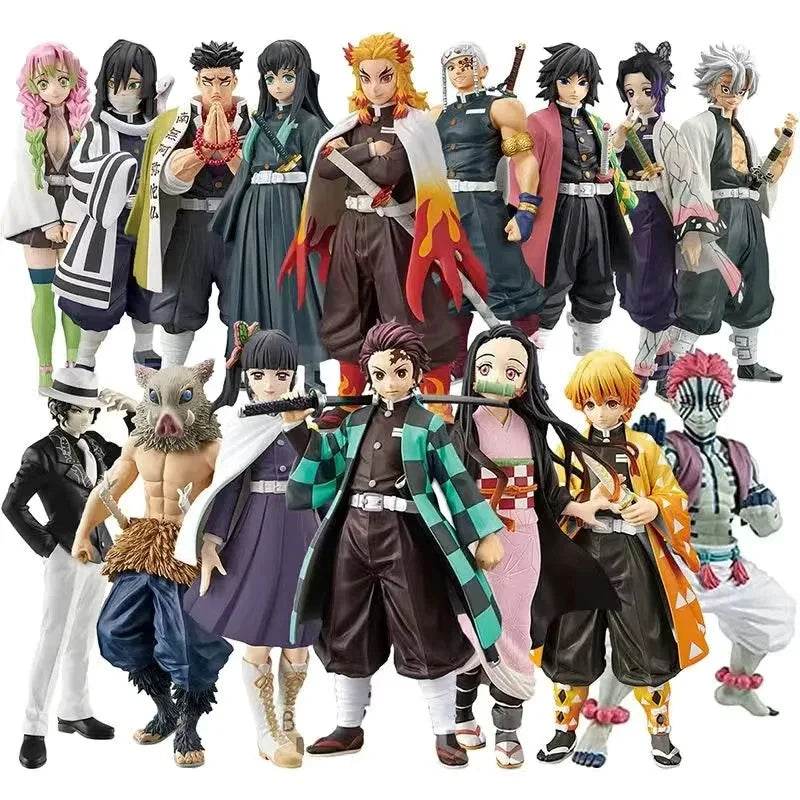 17cm Action Figures: Muzan, Akaza, Gyoumei & Sabito Collection - ToylandEU