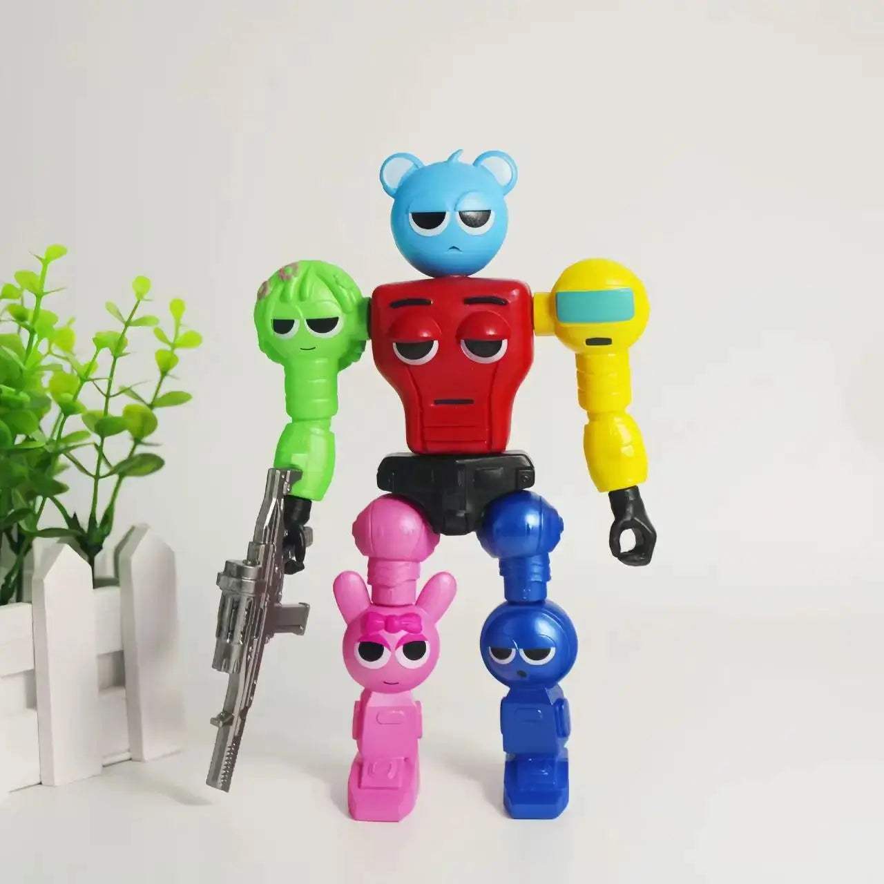 17cm Assemble Robot Action Figure Desktop Model Toy - ToylandEU