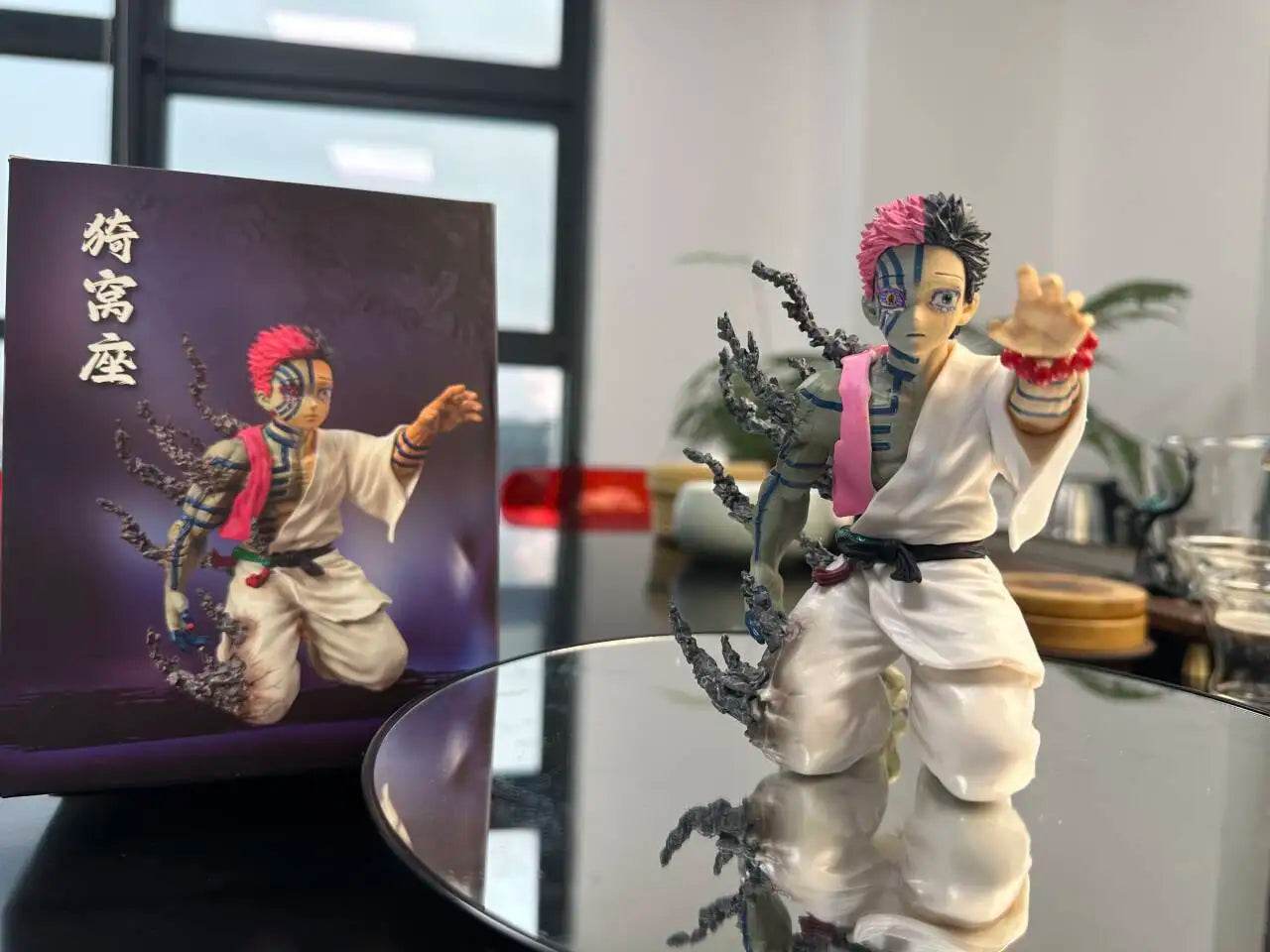 17cm Demon Slayer Figure Akaza Anime Action Figure PVC Collectible Model Toys - ToylandEU