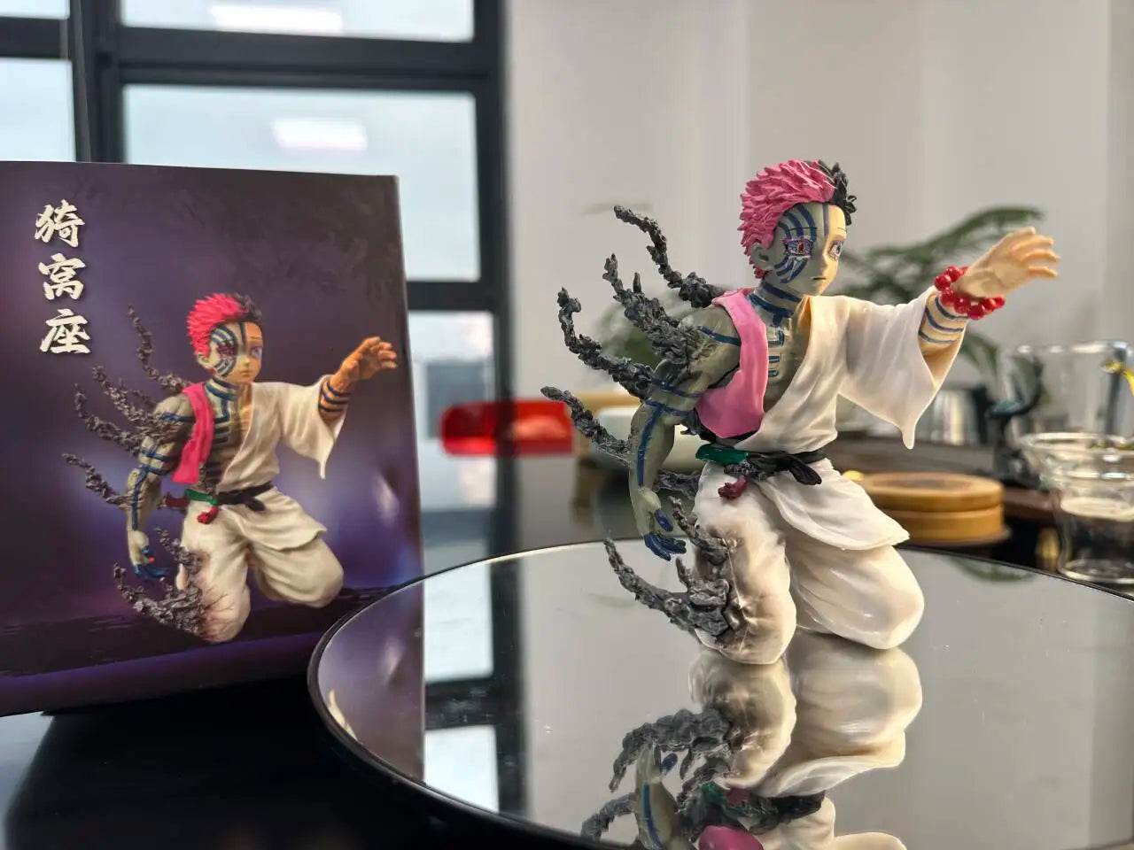 17cm Demon Slayer Figure Akaza Anime Action Figure PVC Collectible Model Toys - ToylandEU