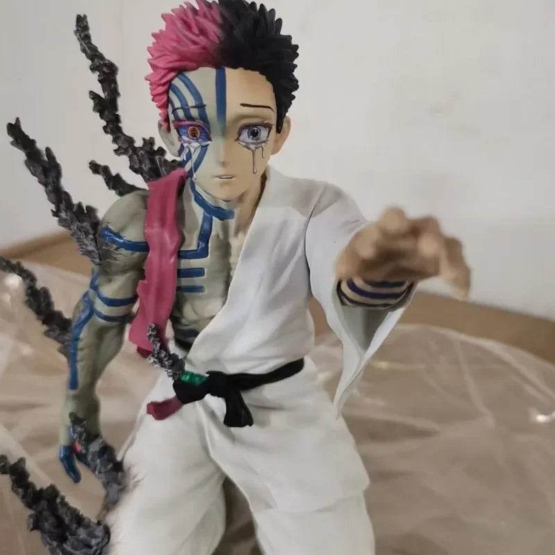 17cm Demon Slayer Figure Akaza Anime Action Figure PVC Collectible Model Toys - ToylandEU