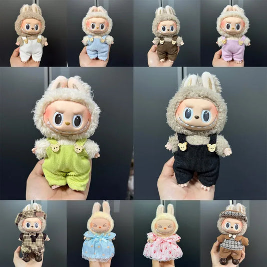 17cm Doll Clothes Overalls Labubu Gift Set For Kpop Fans - ToylandEU