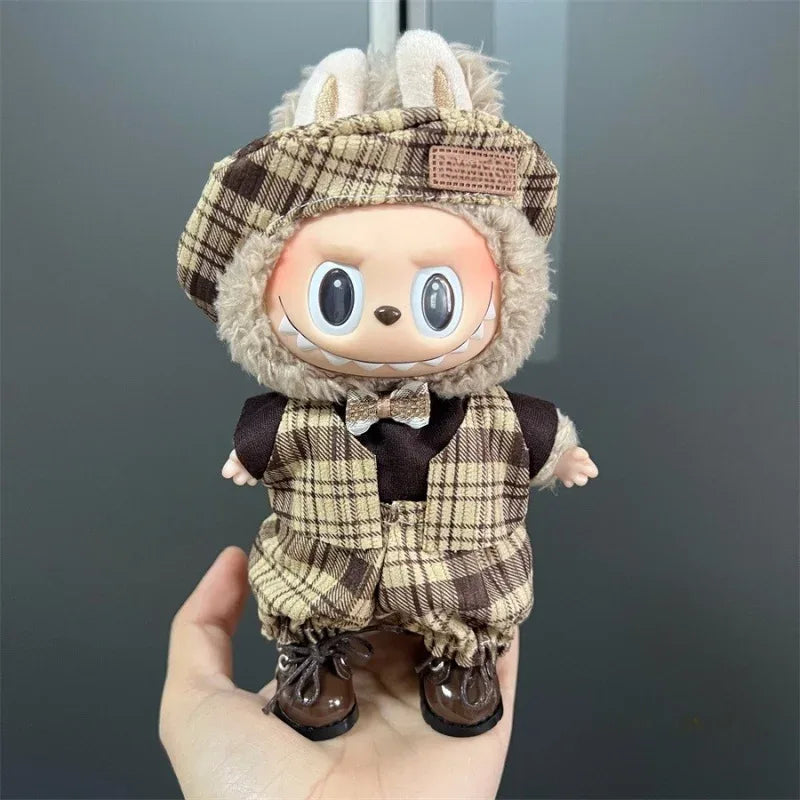 17cm Doll Clothes Overalls Labubu Gift Set For Kpop Fans - ToylandEU