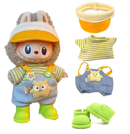 17cm Fashion Doll Labubu Clothing Accessories Set for Boys - ToylandEU