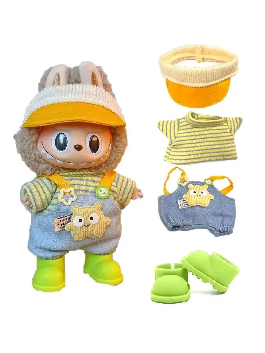 17cm Fashion Doll Labubu Clothing Accessories Set for Boys - ToylandEU