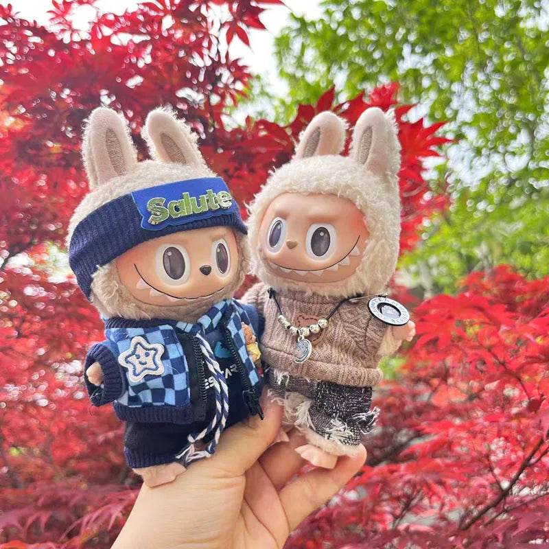 17cm Labubu Clothes Handsome Fashion Design Set for Dolls - ToylandEU