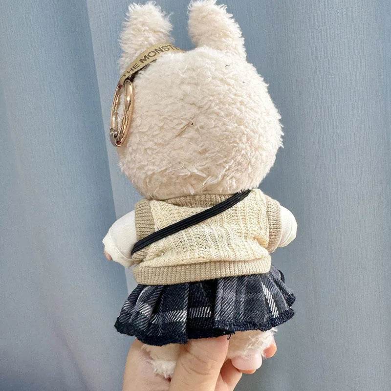 17cm Labubu Clothes Pendant Keychain Doll for JK Skirt Set - ToylandEU