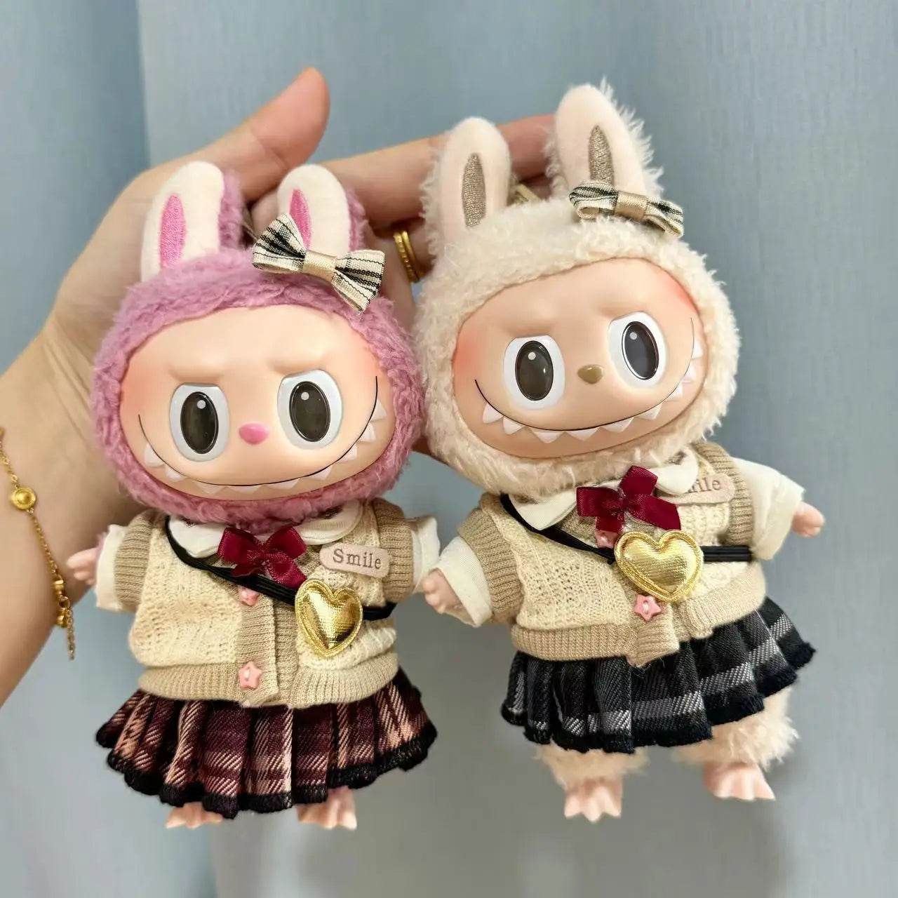 17cm Labubu Clothes Pendant Keychain Doll for JK Skirt Set - ToylandEU