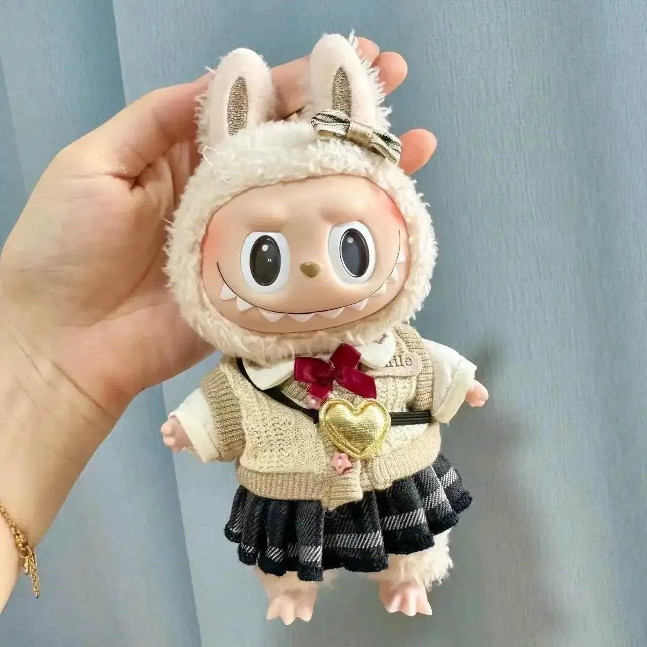  17cm Labubu Clothes Pendant Keychain for JK Skirt Set -  ToylandEU™