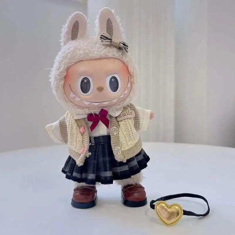  17cm Labubu Clothes Pendant Keychain for JK Skirt Set -  ToylandEU™
