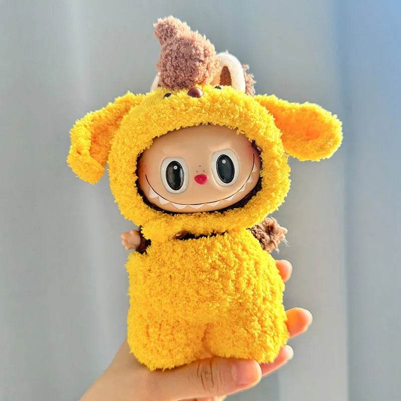 17cm Labubu Clothes Pulling Cloth for Handmade Baby Set - ToylandEU