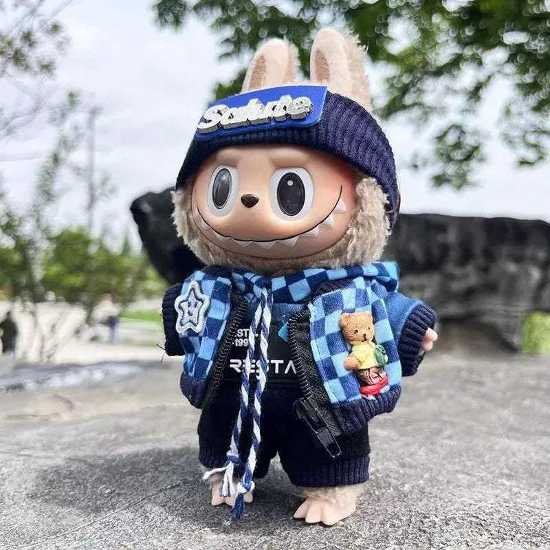  17cm Labubu Clothes Sporty Outfit for Dolls Cute Hoodie -  ToylandEU™