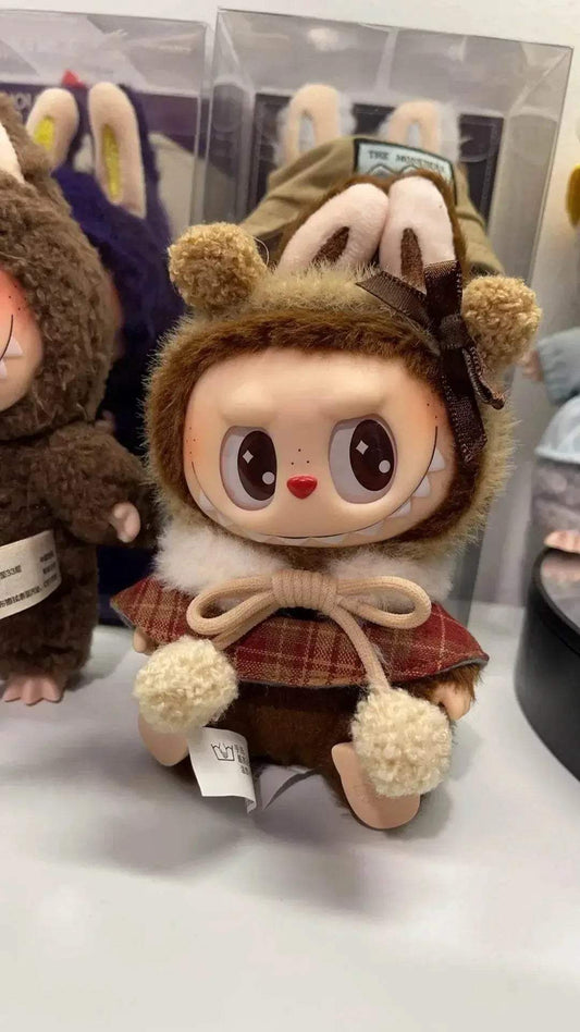  17cm Labubu Doll Clothes Macaron Christmas Plush Cloak -  ToylandEU™