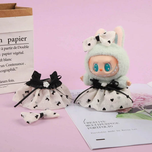 17cm Labubu Doll Clothes Outfit Accessories For Korea Kpop Exo Labubu Idol V1 V2 Skirt Sweater Clothing Gift - ToylandEU