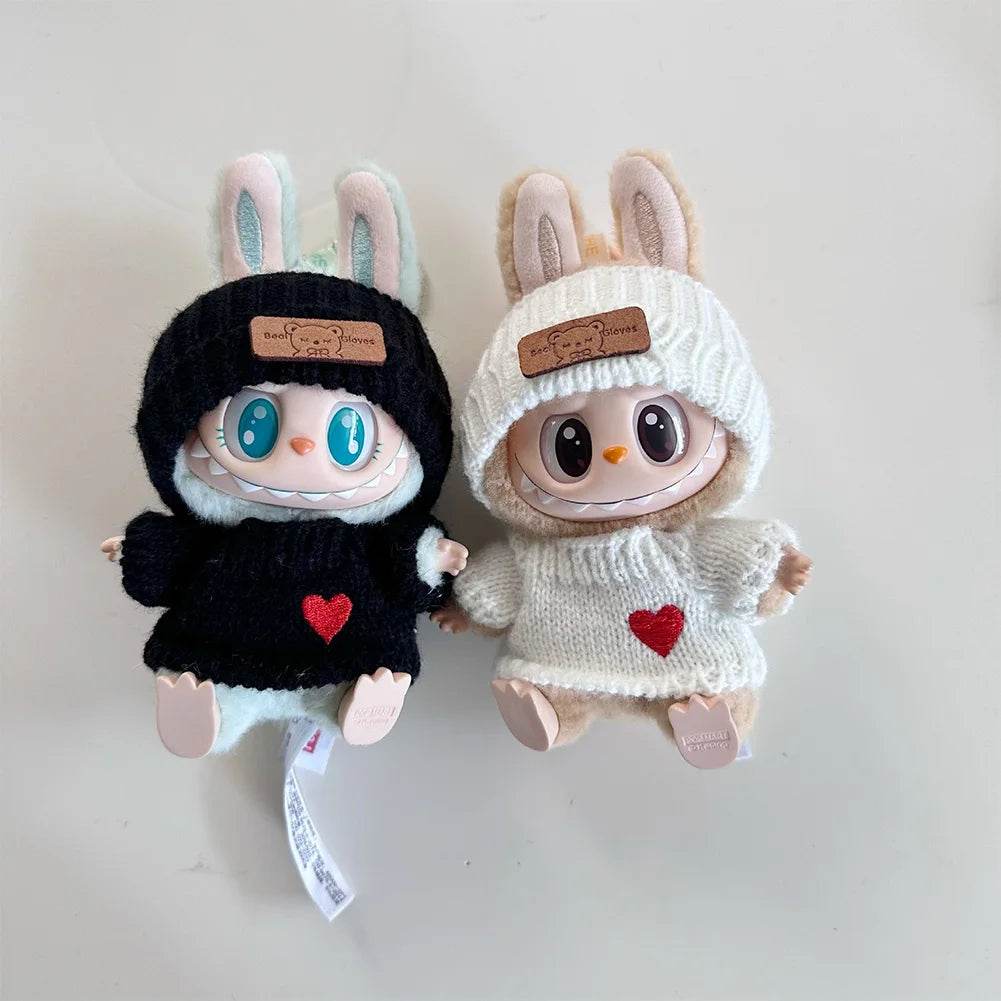 17cm Labubu Doll Clothes Outfit Accessories For Korea Kpop Exo Labubu Idol V1 V2 Skirt Sweater Clothing Gift - ToylandEU