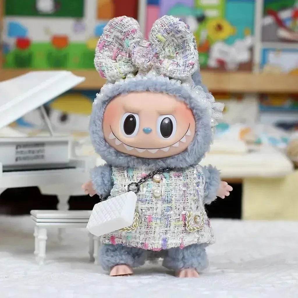 17cm Labubu Doll Clothes Outfit Accessories For Korea Kpop Exo Labubu Idol V1 V2 Skirt Sweater Clothing Gift - ToylandEU