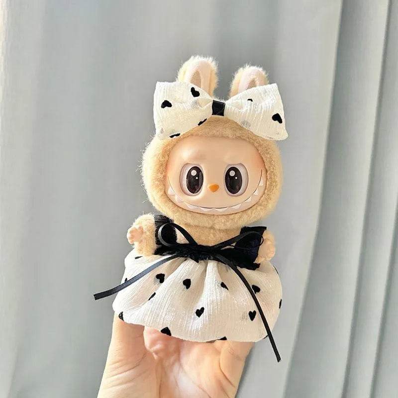 17cm Labubu Doll Clothes Outfit Accessories For Korea Kpop Exo Labubu Idol V1 V2 Skirt Sweater Clothing Gift - ToylandEU