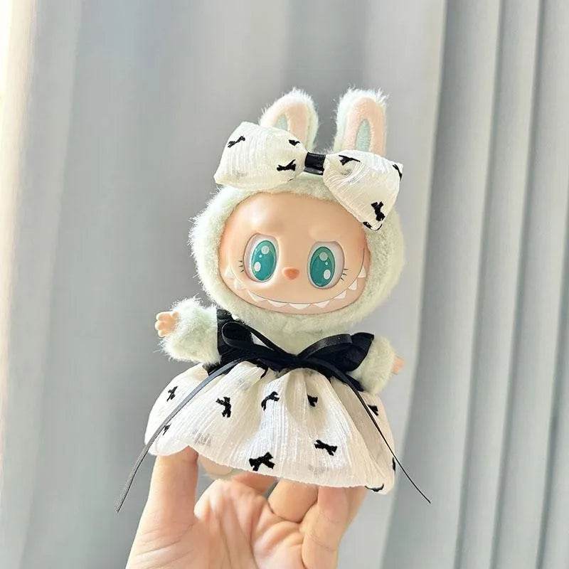 17cm Labubu Doll Clothes Outfit Accessories For Korea Kpop Exo Labubu Idol V1 V2 Skirt Sweater Clothing Gift - ToylandEU