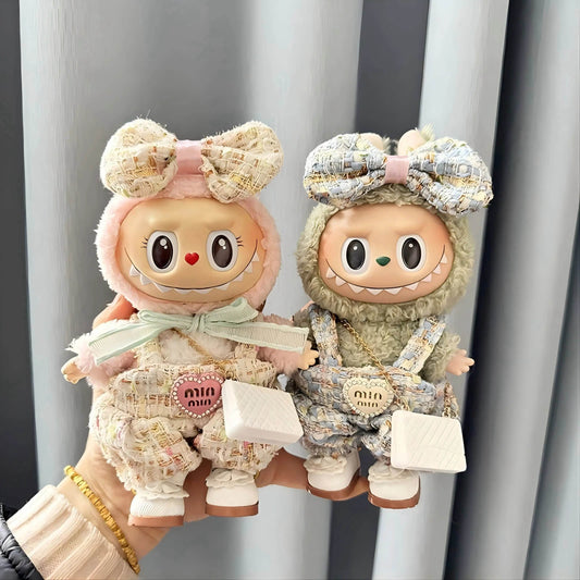 17cm Labubu Doll Clothes Shoes Bag Monster Outfit Accessories Clothing DIY Kids Gift Sweet Princess High Quality Dress - ToylandEU