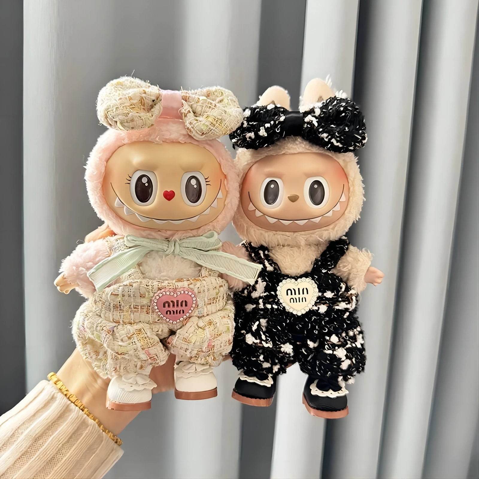 17cm Labubu Doll Clothes Shoes Bag Monster Outfit Accessories Clothing DIY Kids Gift Sweet Princess High Quality Dress - ToylandEU