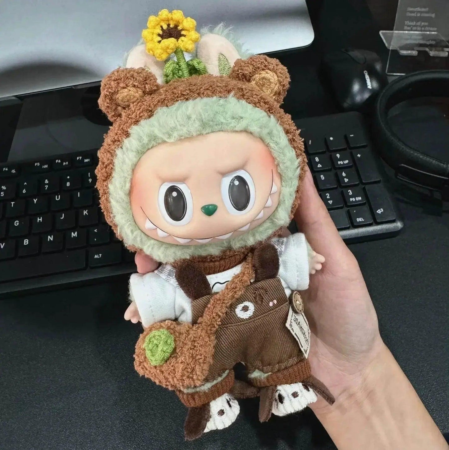  17cm Labubu Doll Clothes Sunflower Red Flower Heartbeat -  ToylandEU™