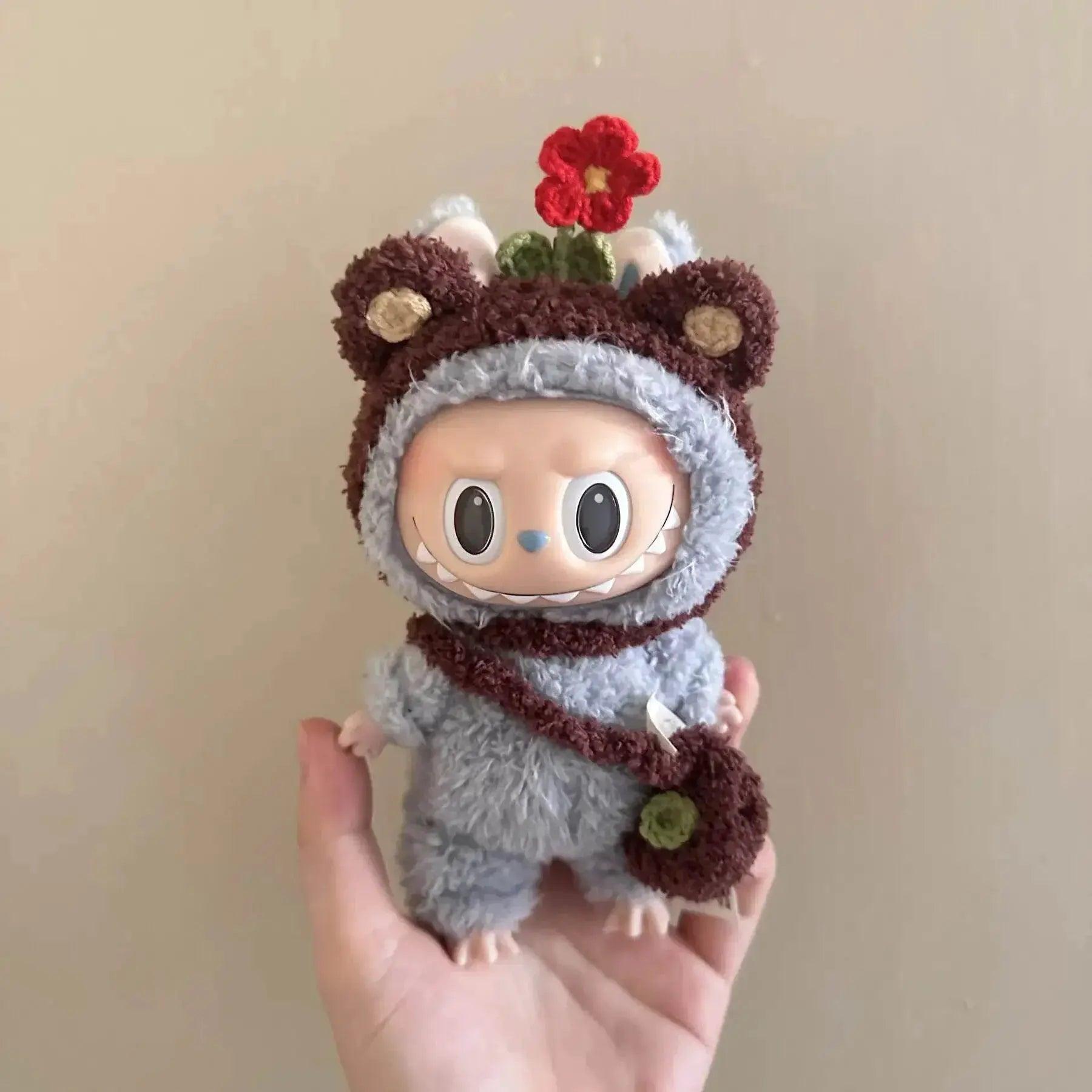  17cm Labubu Doll Clothes Sunflower Red Flower Heartbeat -  ToylandEU™