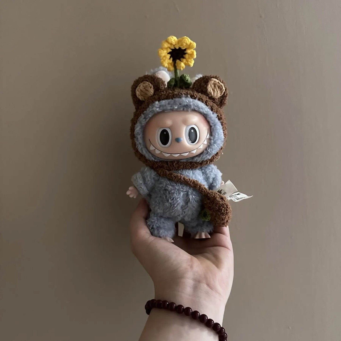 17cm Labubu Doll Clothes Sunflower Red Flower Heartbeat Macaron - ToylandEU