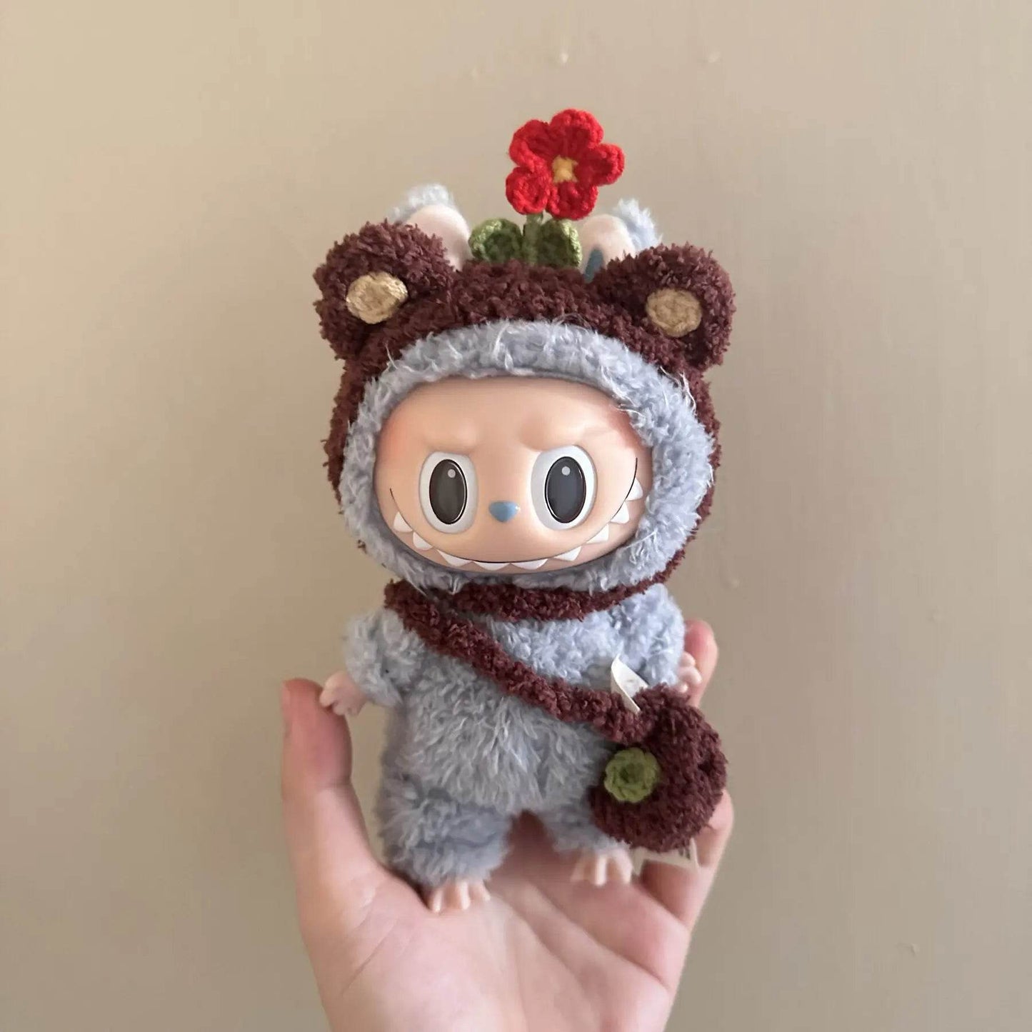 17cm Labubu Doll Clothes Sunflower Red Flower Heartbeat Macaron - ToylandEU