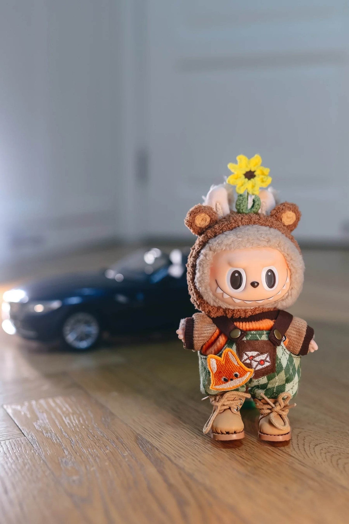 17cm Labubu Doll Clothes Sunflower Red Flower Heartbeat Macaron - ToylandEU