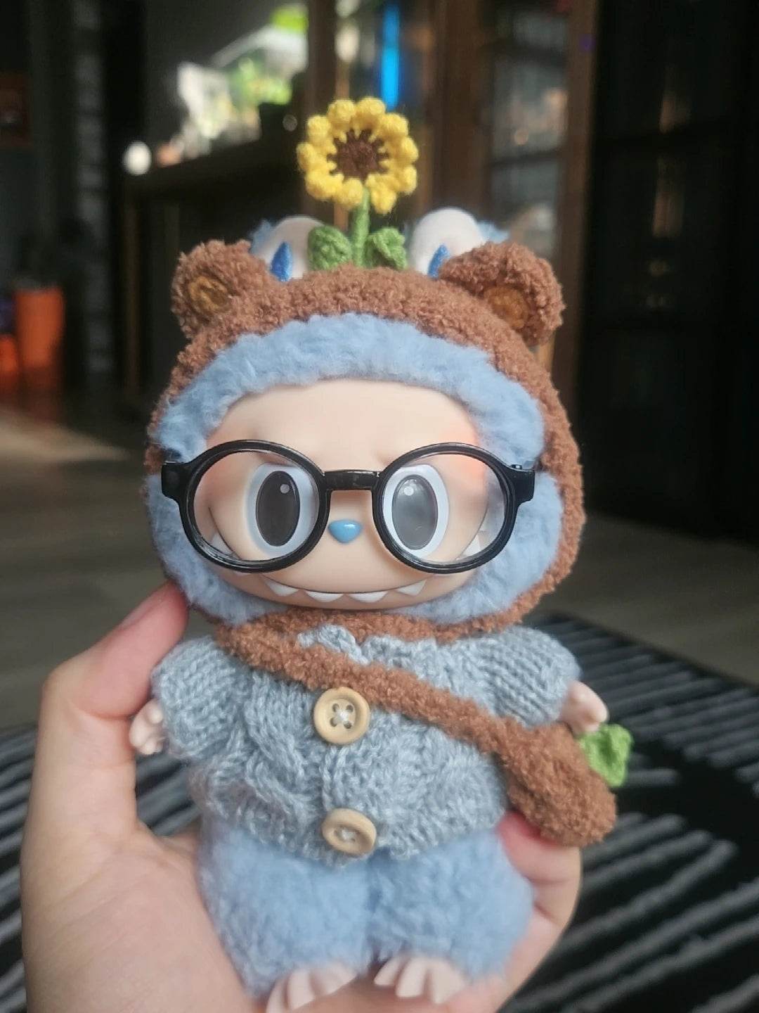 17cm Labubu Doll Clothes Sunflower Red Flower Heartbeat Macaron - ToylandEU