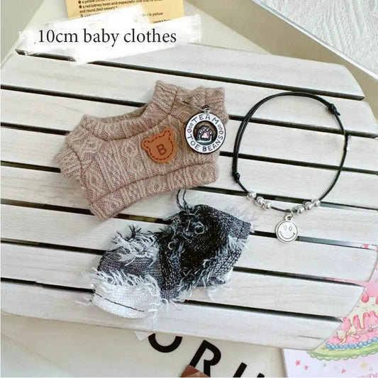  17cm Labubu Doll Clothing Toy Cute Mini Plush Doll Clothing Accessory Set Jumpsuit Children's Gift -  ToylandEU™
