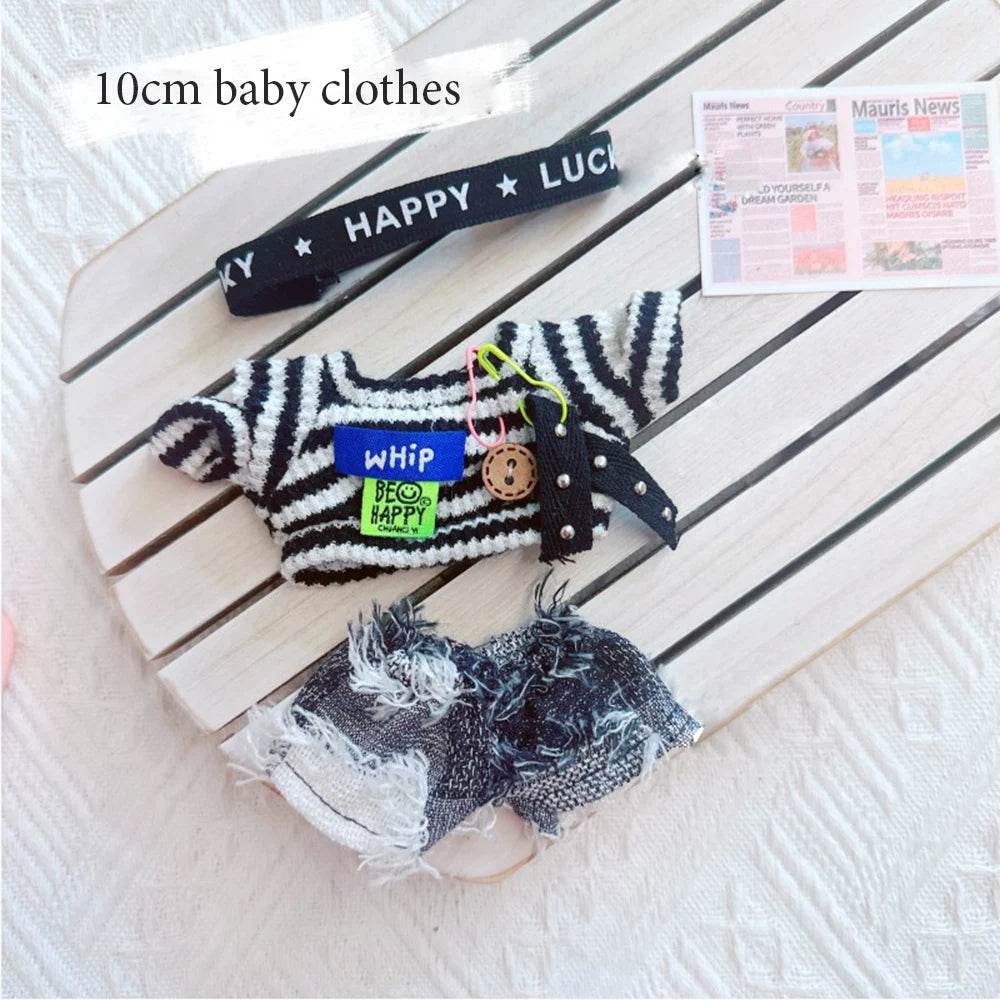 17cm Labubu Doll Clothing Toy Cute Mini Plush Doll Clothing Accessory Set Jumpsuit Children's Gift - ToylandEU