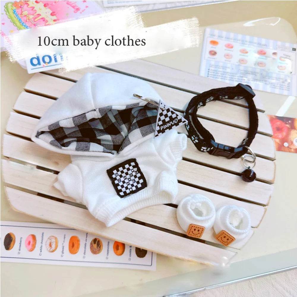 17cm Labubu Doll Clothing Toy Cute Mini Plush Doll Clothing Accessory Set Jumpsuit Children's Gift - ToylandEU