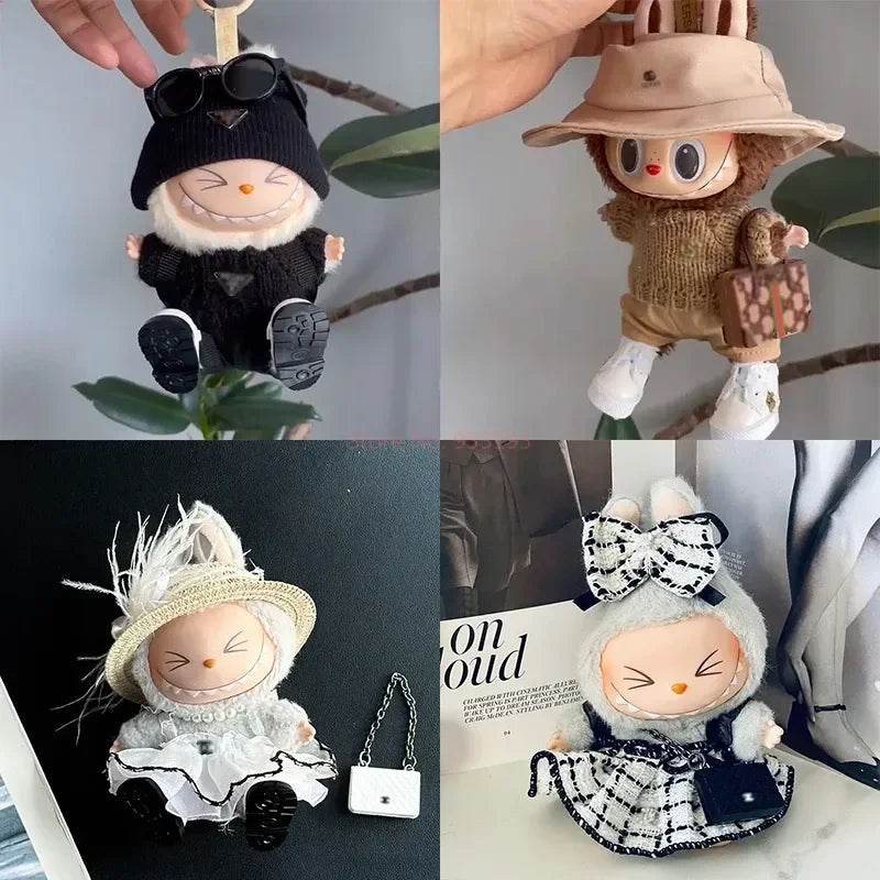 17cm Labubu Doll Luxury Clothes Customization Fashion Accessories - ToylandEU