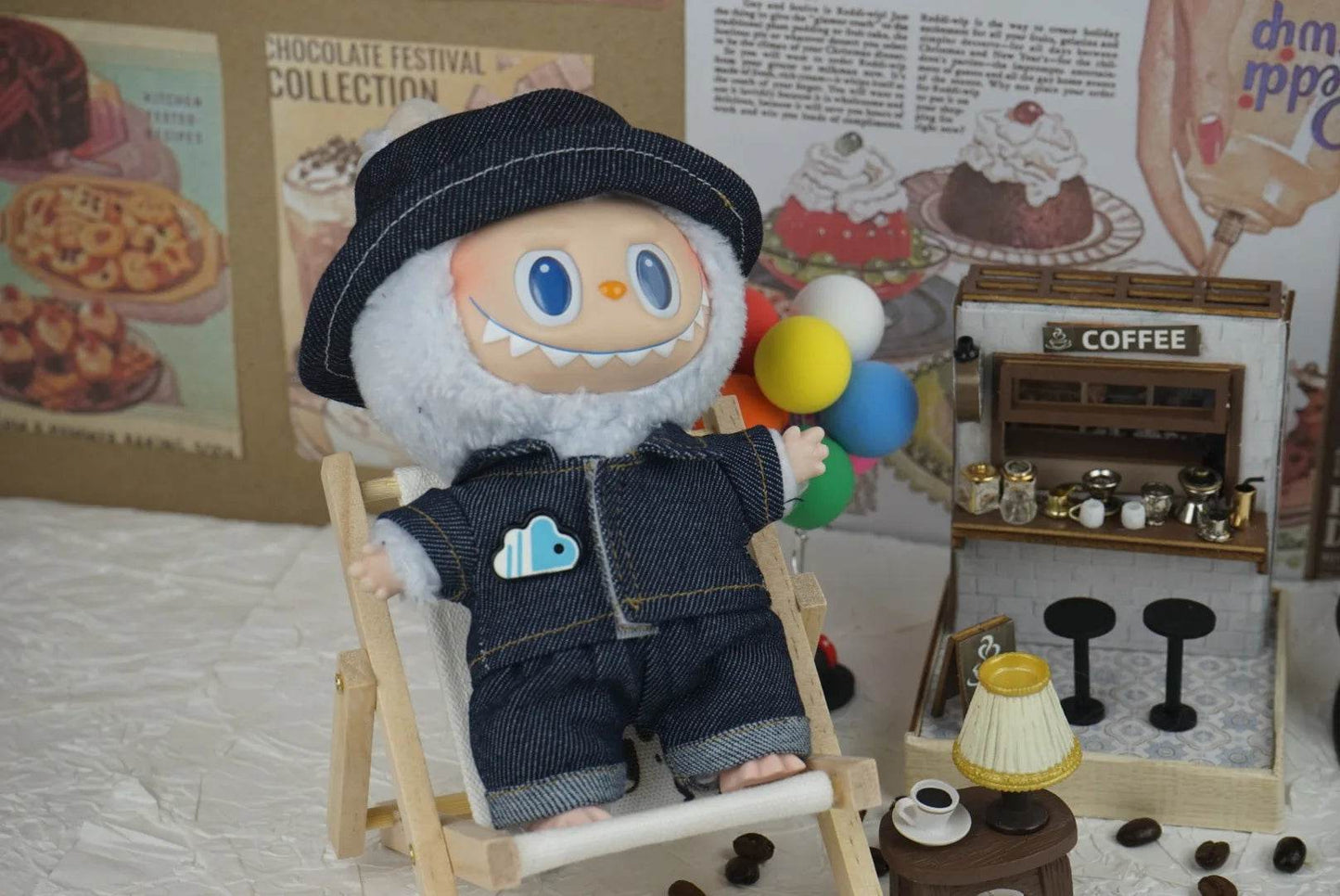 17cm Labubu V3 Denim Outfit Set Fashion Doll Clothing - ToylandEU