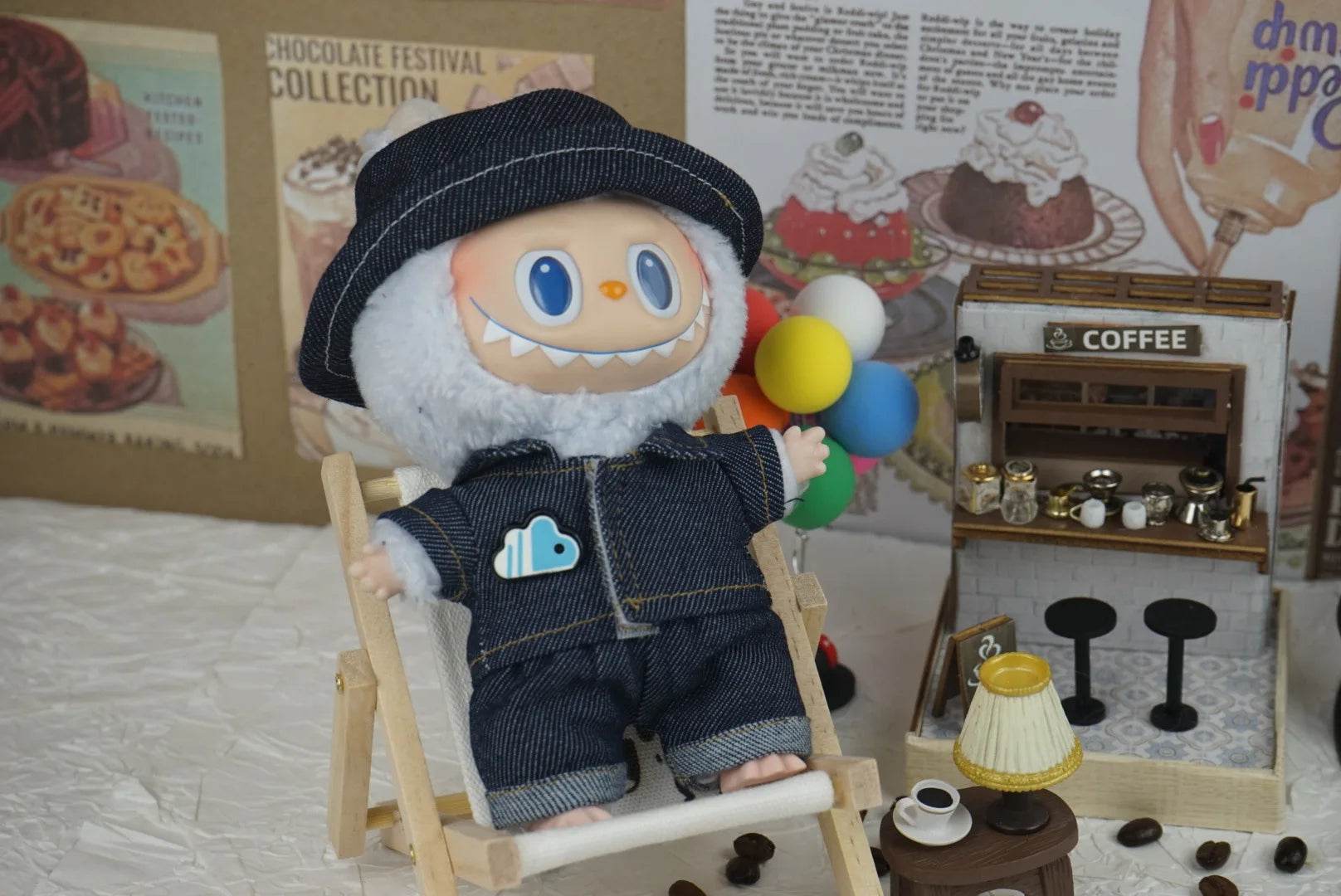 17cm Labubu V3 Denim Outfit Set Fashion Doll Clothing - ToylandEU