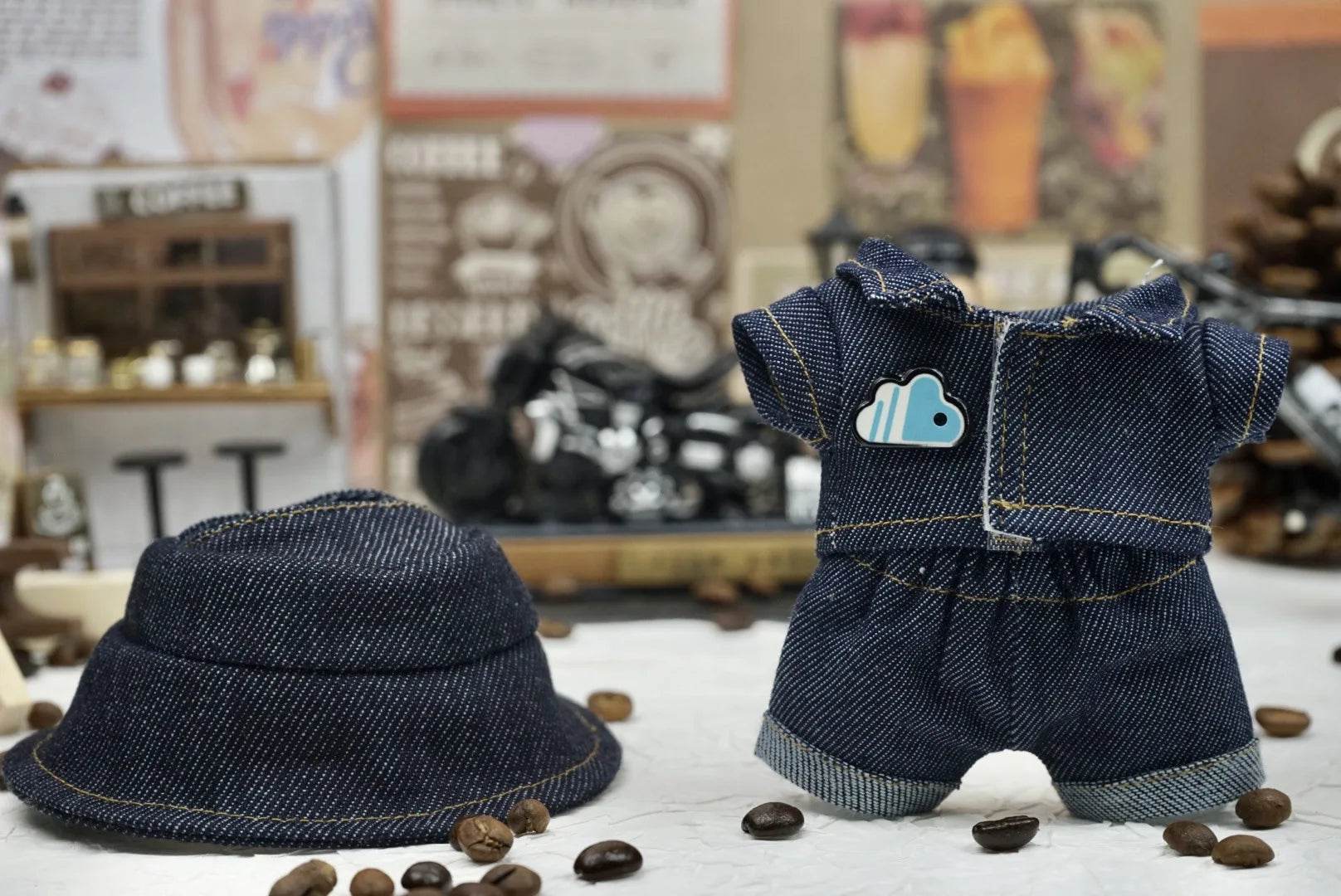 17cm Labubu V3 Denim Outfit Set Fashion Doll Clothing - ToylandEU