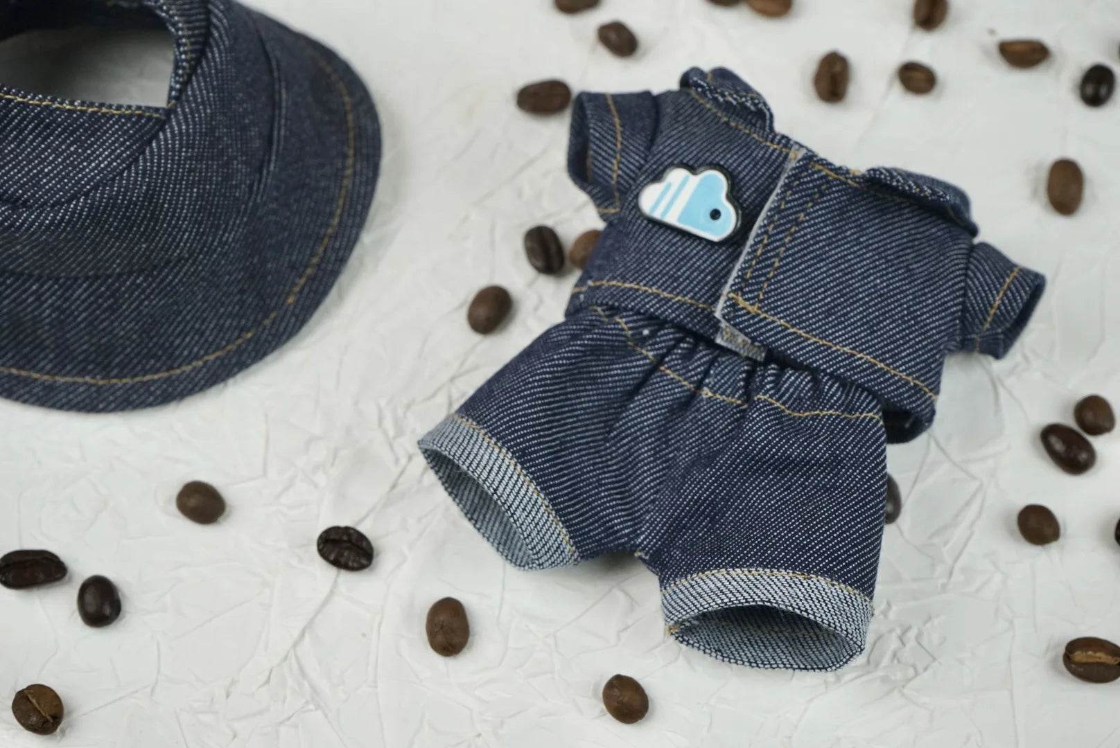 17cm Labubu V3 Denim Outfit Set Fashion Doll Clothing - ToylandEU