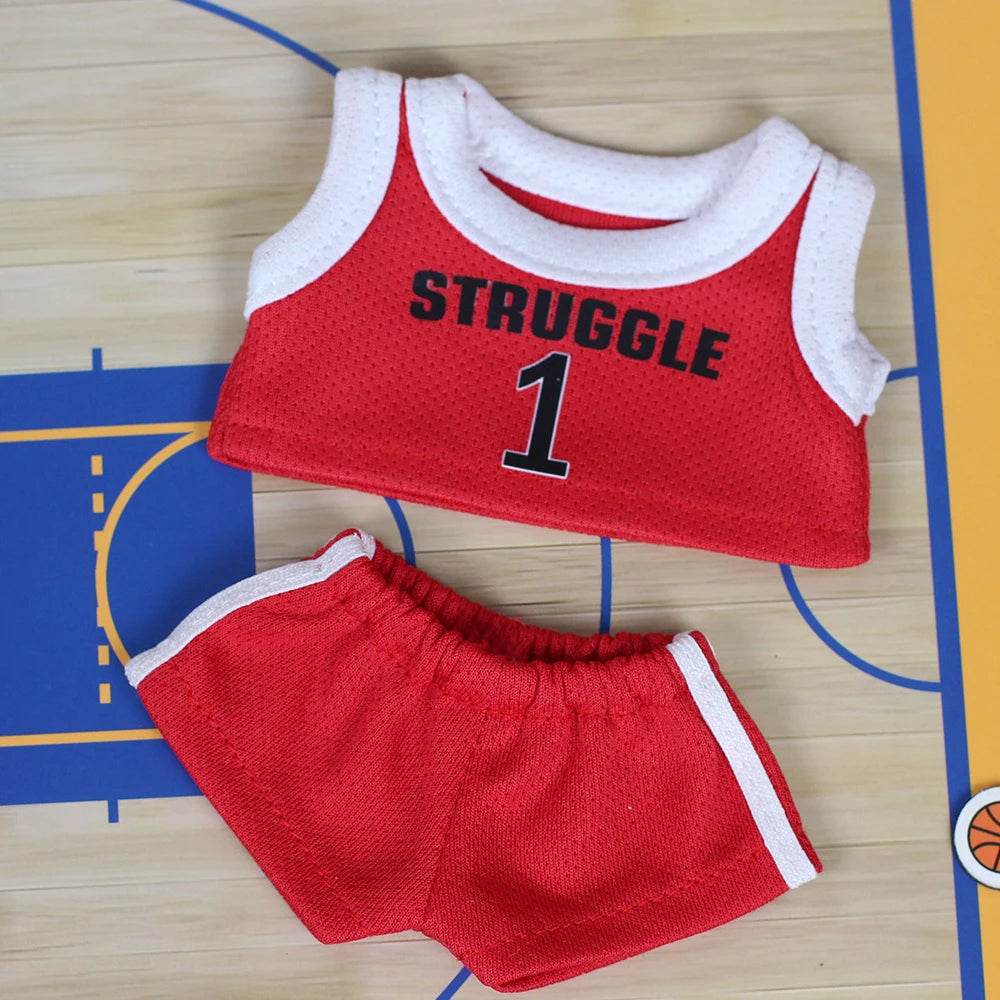 17cm Mini Labubu Doll Clothes Outfit Accessories for Basketball Player Clothing Gift - ToylandEU