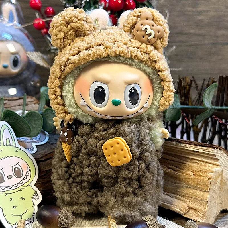 17cm Mini Plush Doll Clothes Outfit Accessories For Korea Kpop Exo Labubu I II Idol Dolls Sit Party Overalls Clothing Gift - ToylandEU