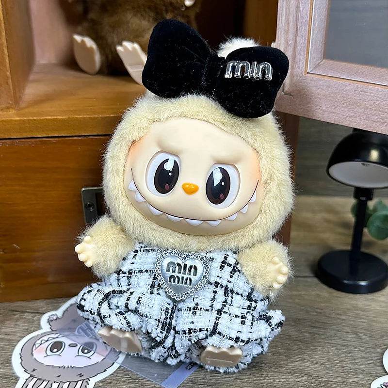 17cm Mini Plush Doll Clothes Outfit Accessories For Korea Kpop Exo Labubu I II Idol Dolls Sit Party Overalls Clothing Gift - ToylandEU