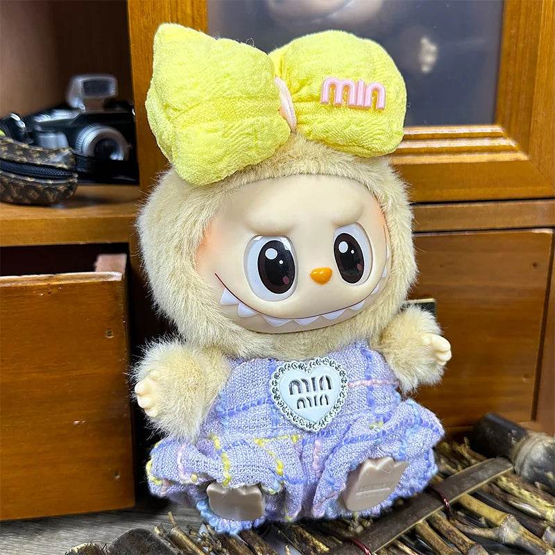 17cm Mini Plush Doll Clothes Outfit Accessories For Korea Kpop Exo Labubu I II Idol Dolls Sit Party Overalls Clothing Gift - ToylandEU